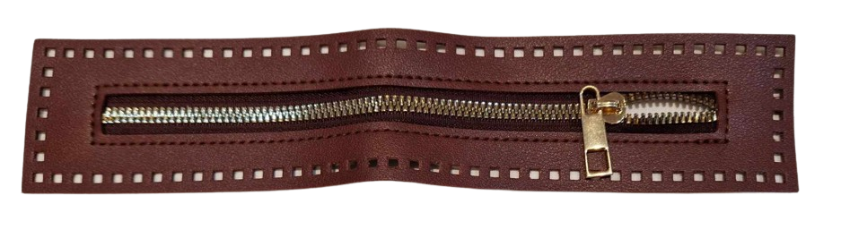 Cerniera 27 cm ecopelle