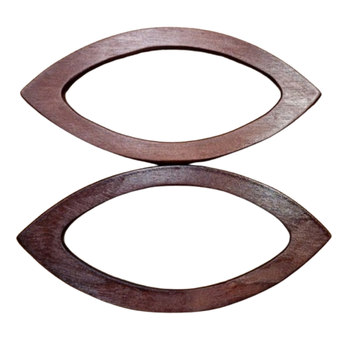 Manici in legno occhi 19x9 cm