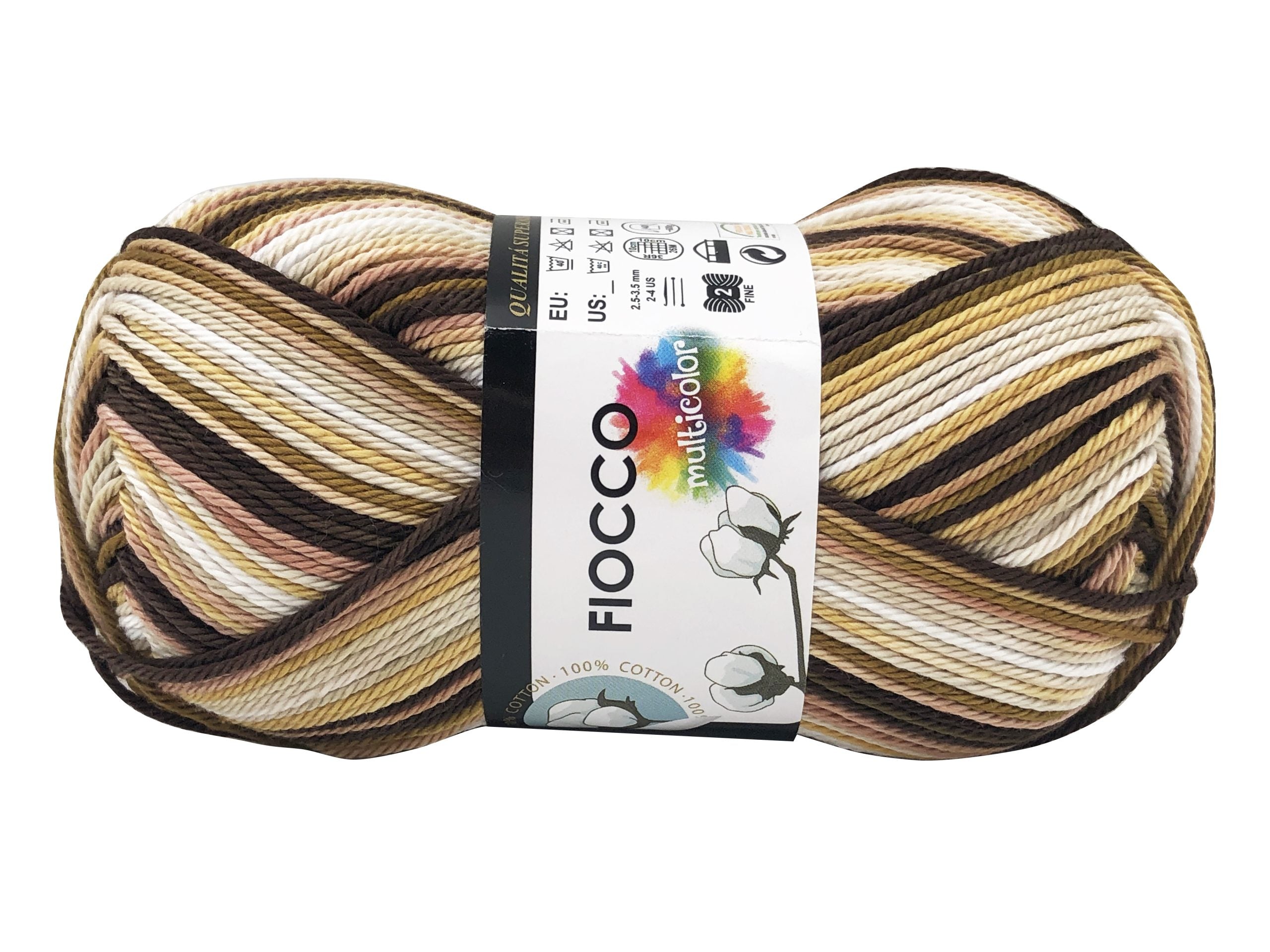 Cotone fiocco multicolor. Gomitolo