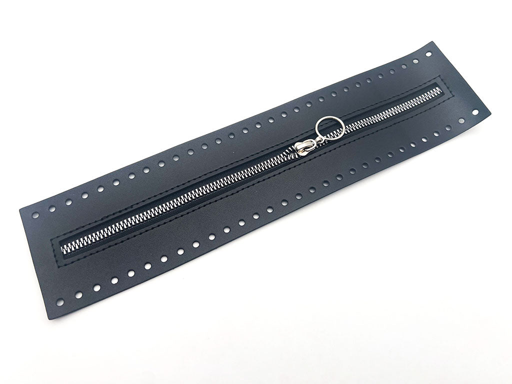 Cerniera zip 27 cm ecopelle