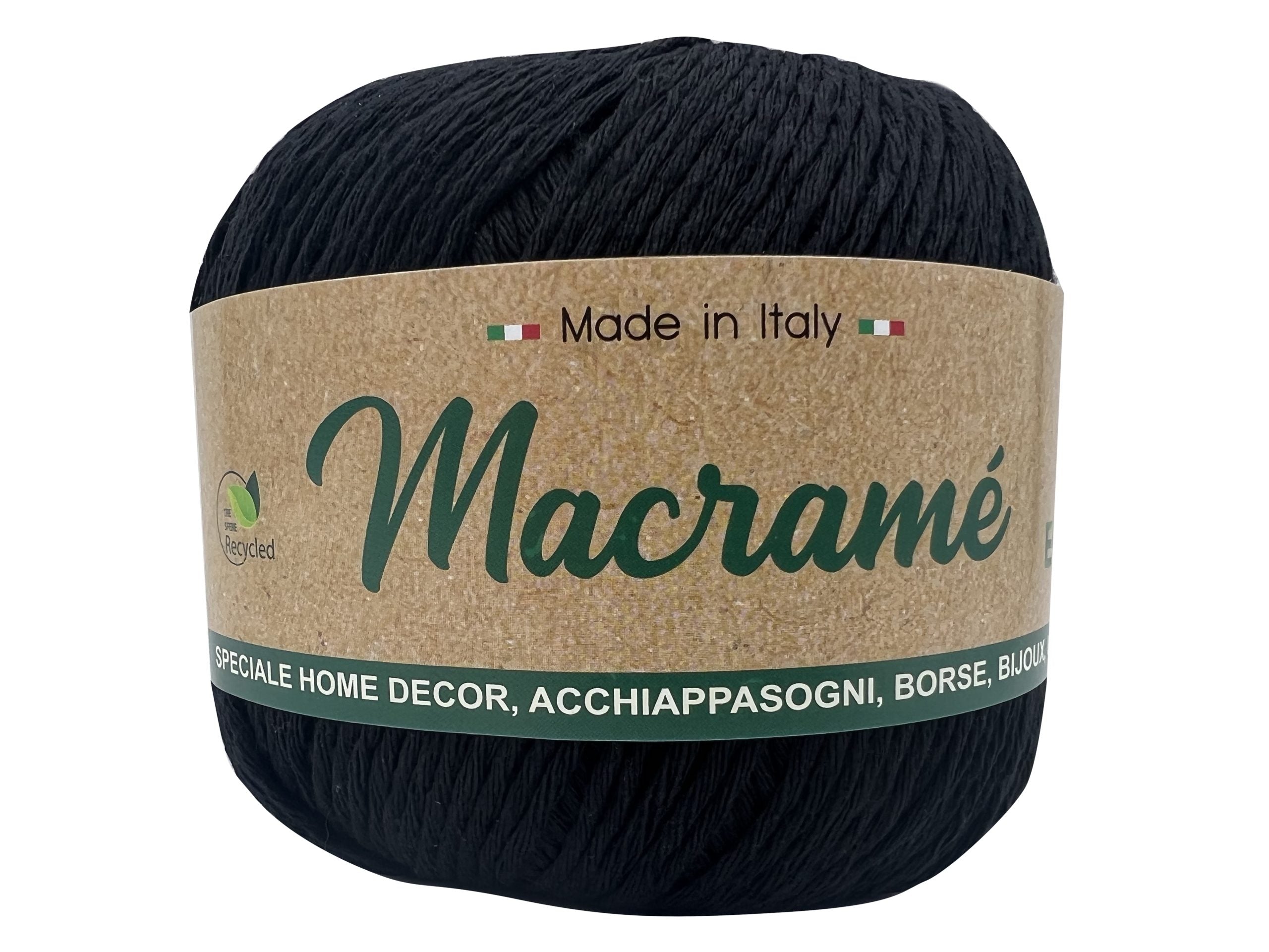 Cordoncino macramè barbante. Confezione
