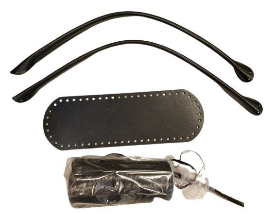 Kit borsa con rafia lucida