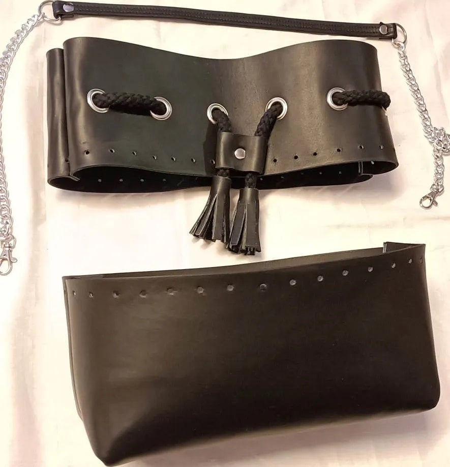 Kit secchiello vasca in vera pelle