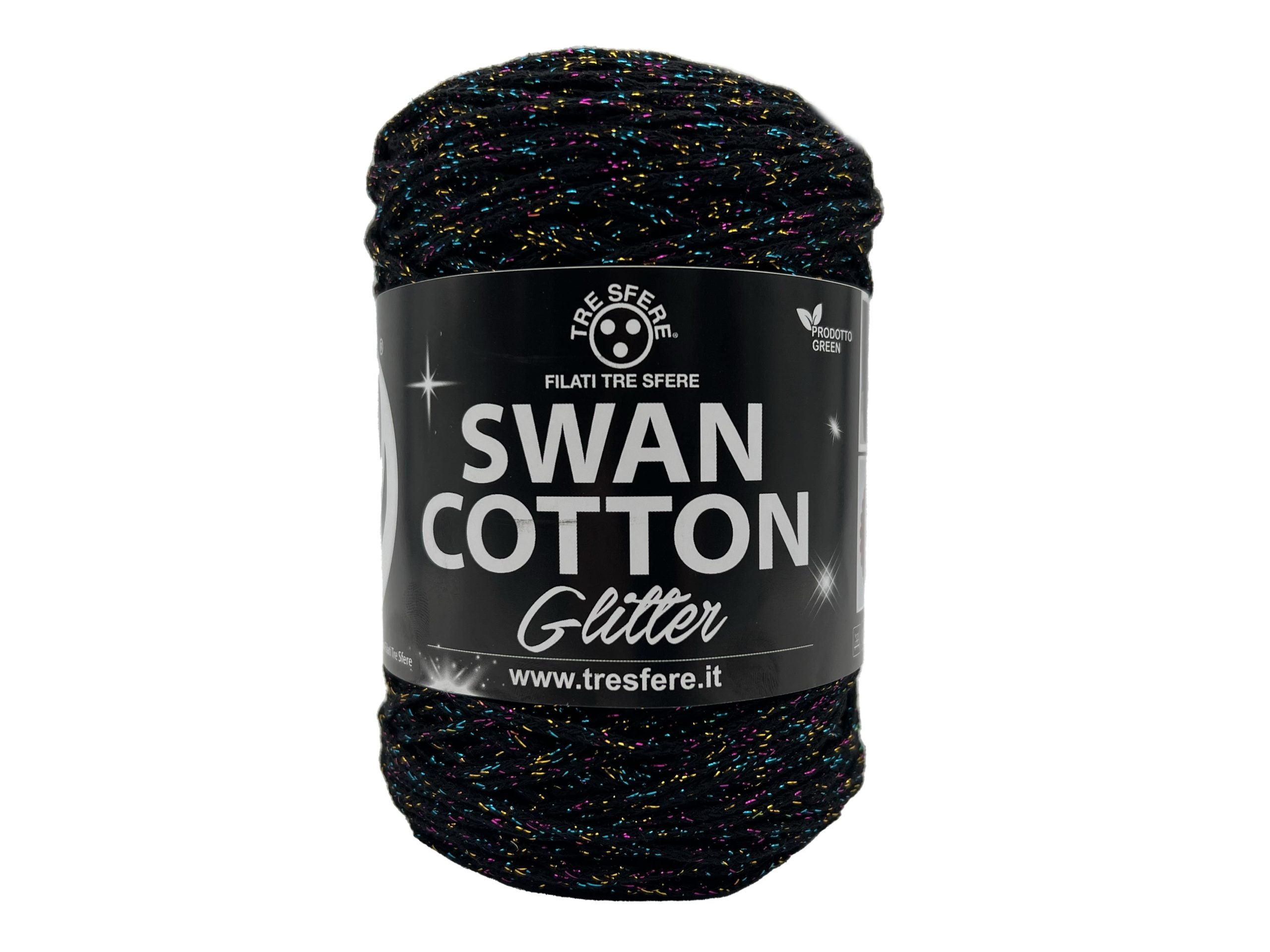 Swan cotton glitter