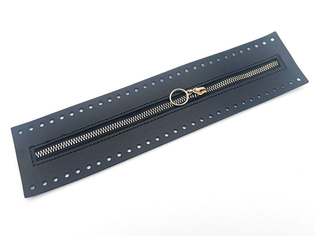Cerniera zip 27 cm ecopelle