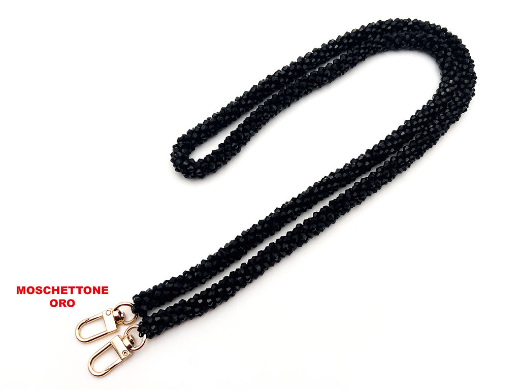 Tracolla cristallo con ganci 130 cm