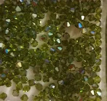 SwarovskI bicono 4mm Aurore Boreale 1