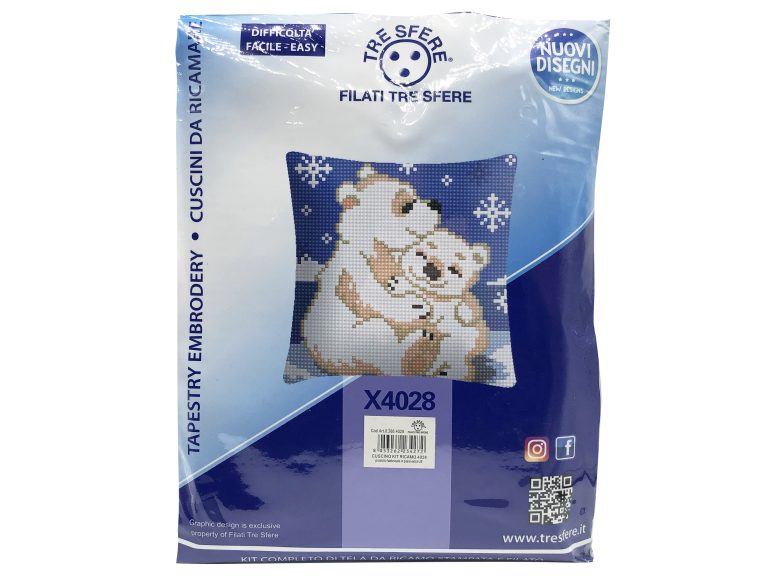 Kit cuscino da ricamare