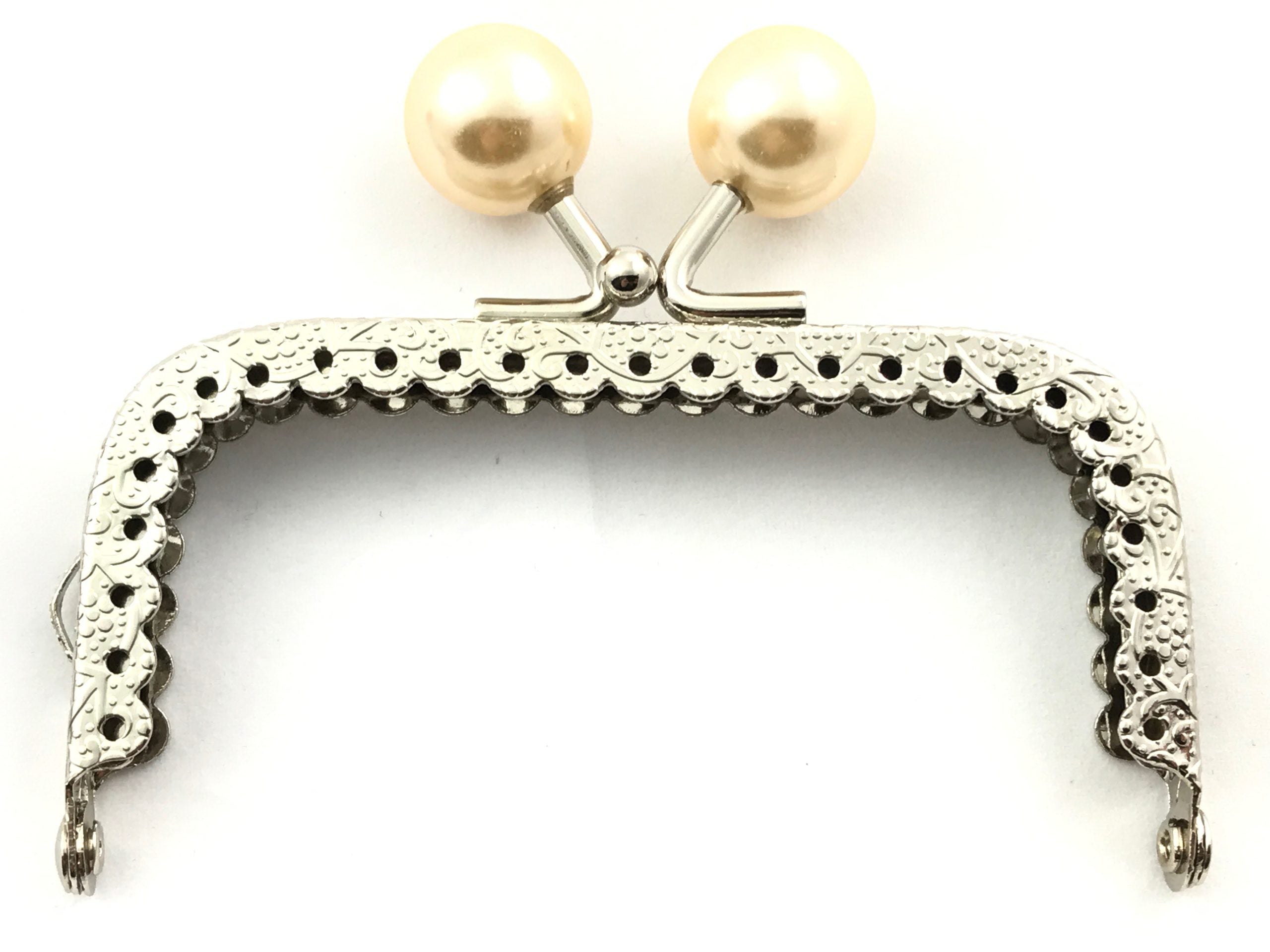 Click clack rettangolo 8,5 cm. Con perle