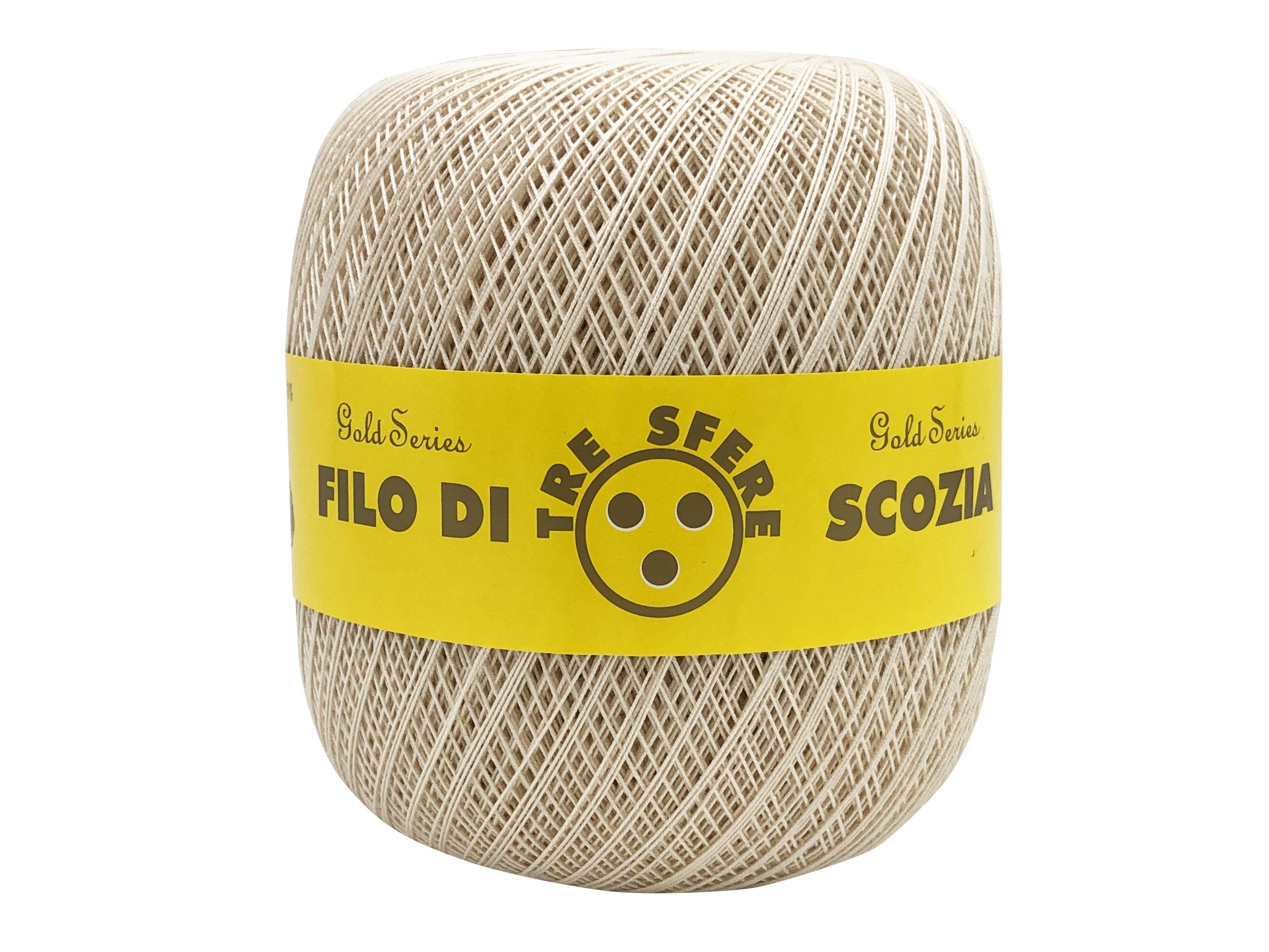 Cotone filo di scozia colorato. Titolo 16