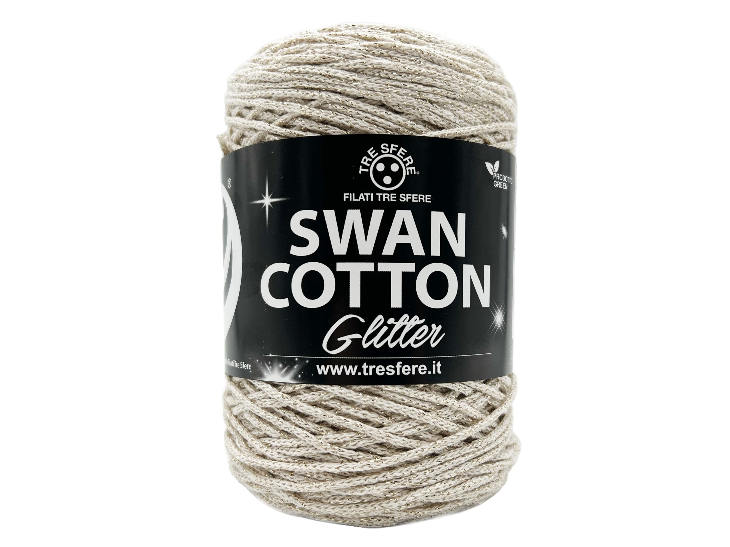 Swan cotton glitter
