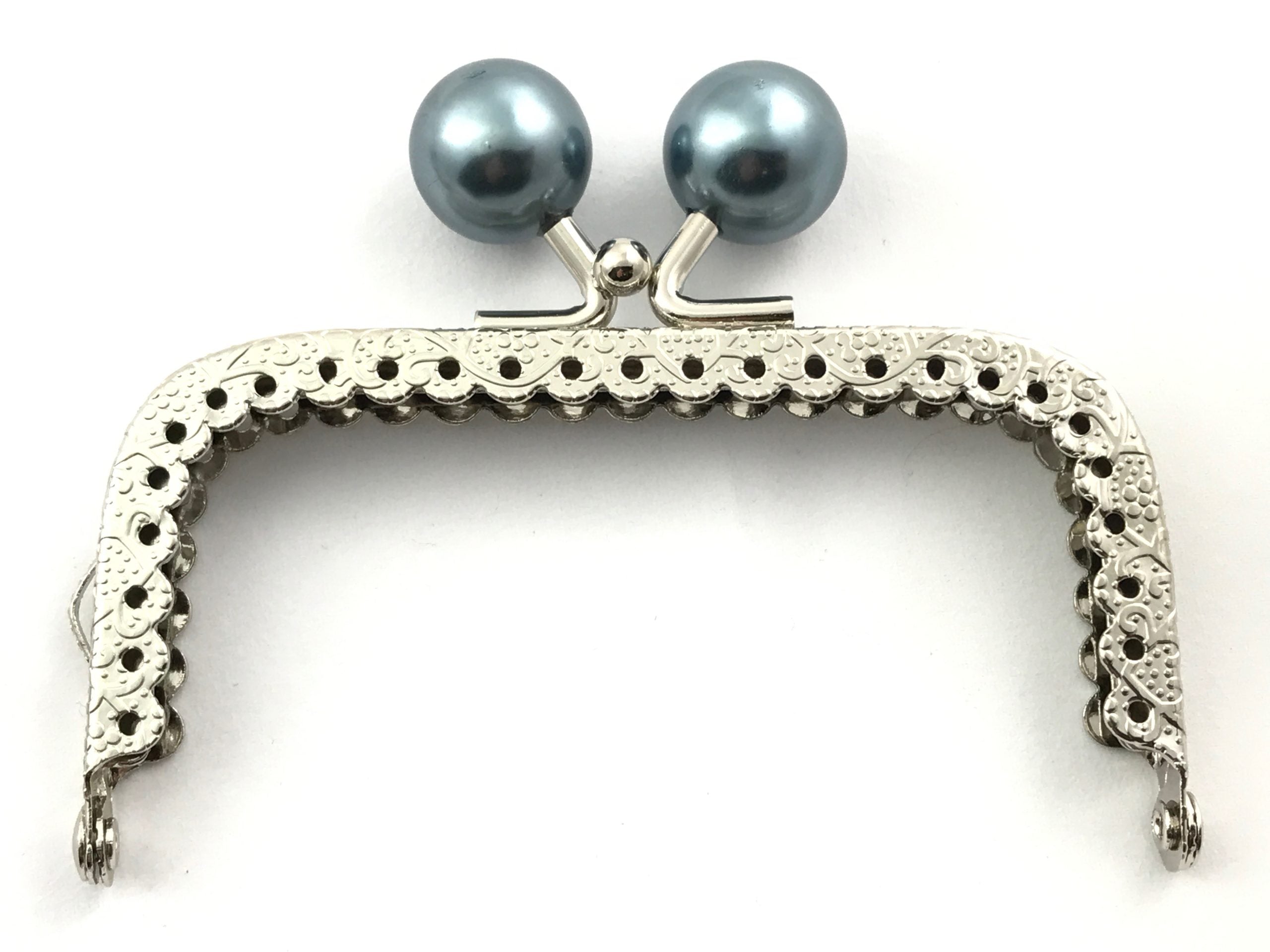 Click clack rettangolo 8,5 cm. Con perle