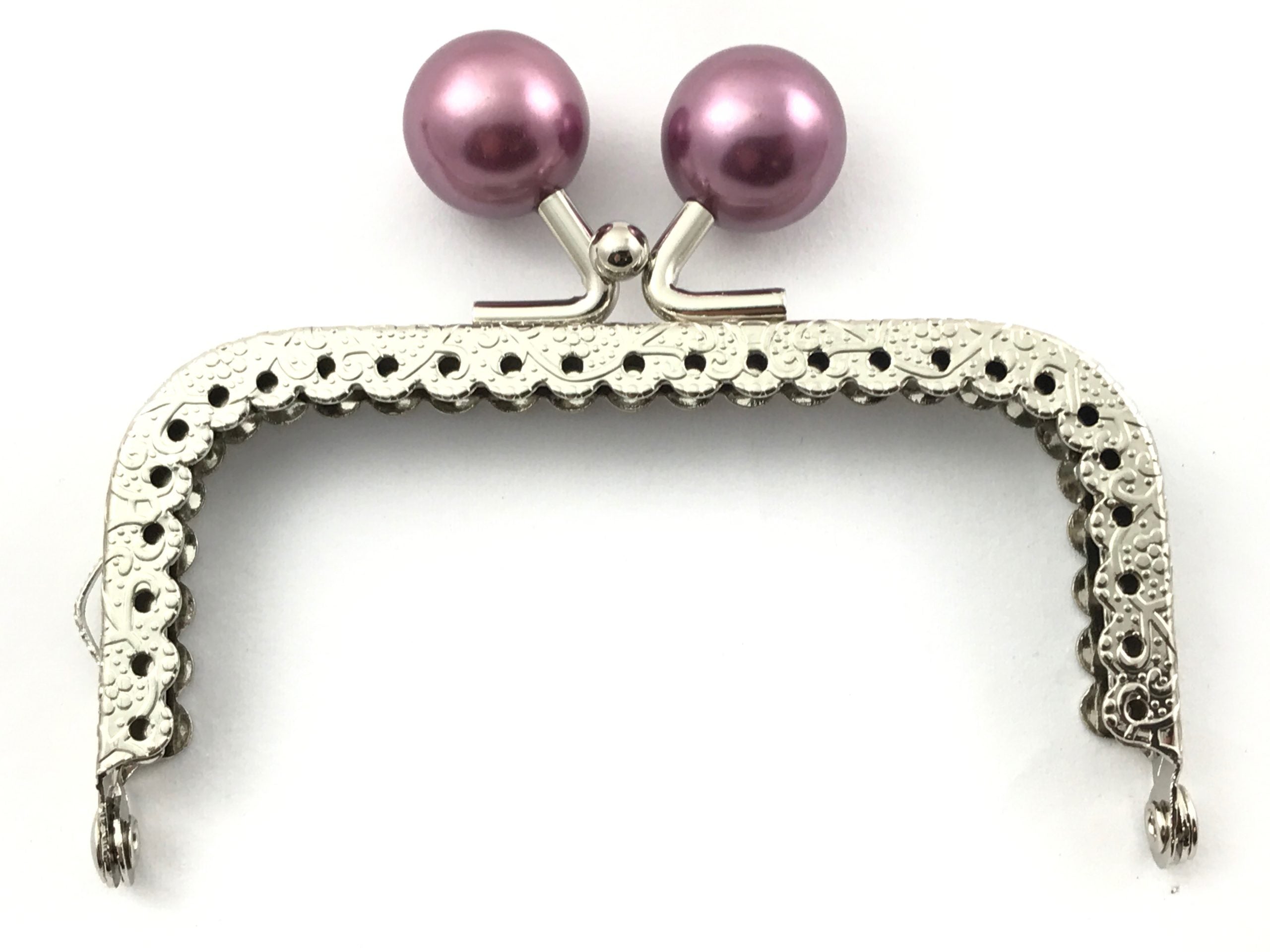 Click clack rettangolo 8,5 cm. Con perle