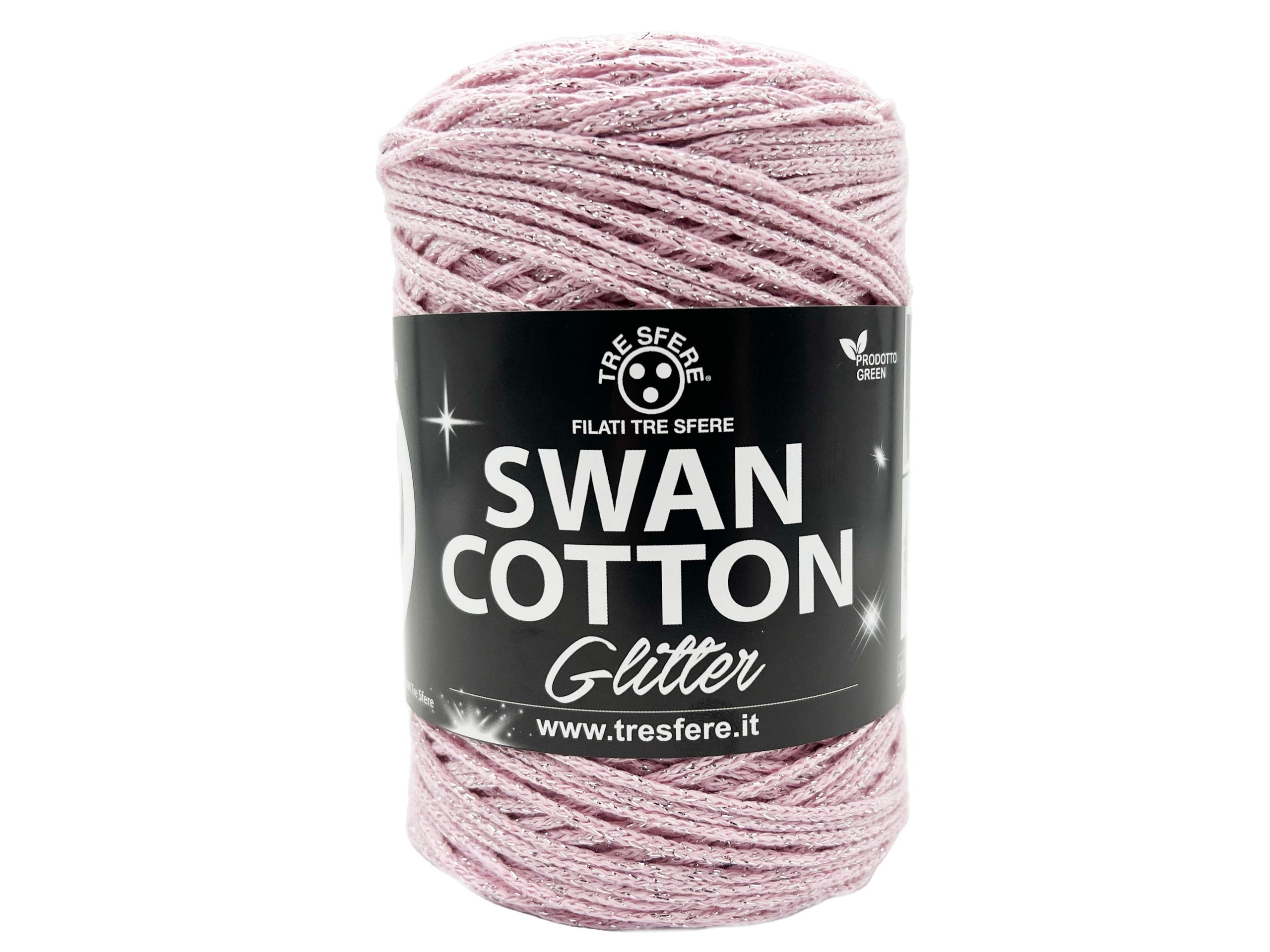Swan cotton glitter