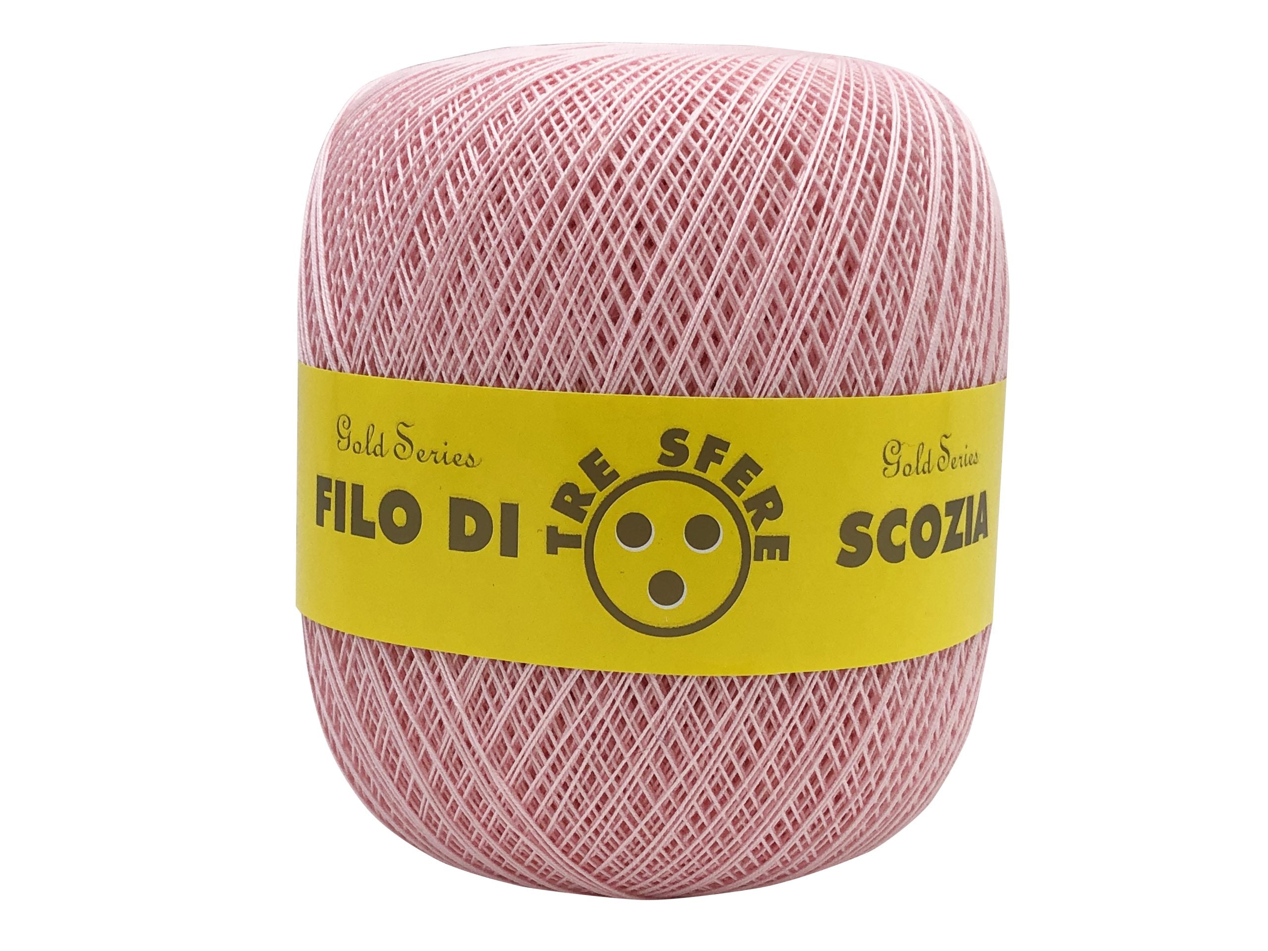 Cotone filo di scozia colorato. Titolo 16