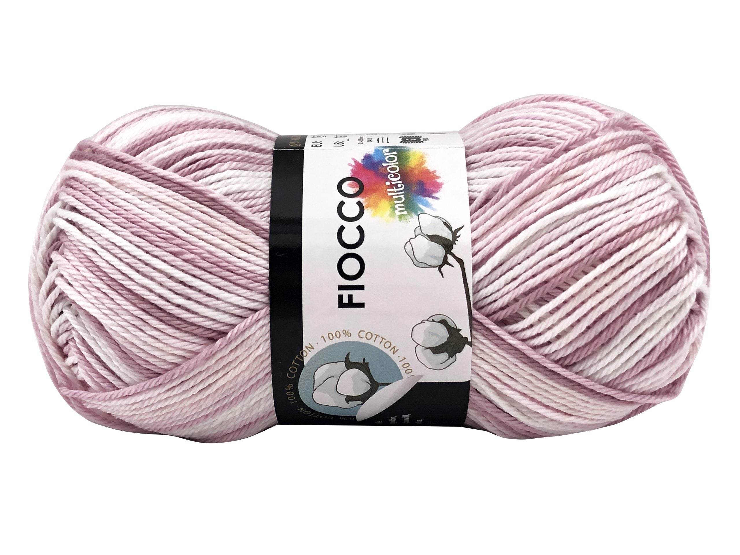 Cotone fiocco multicolor. Gomitolo