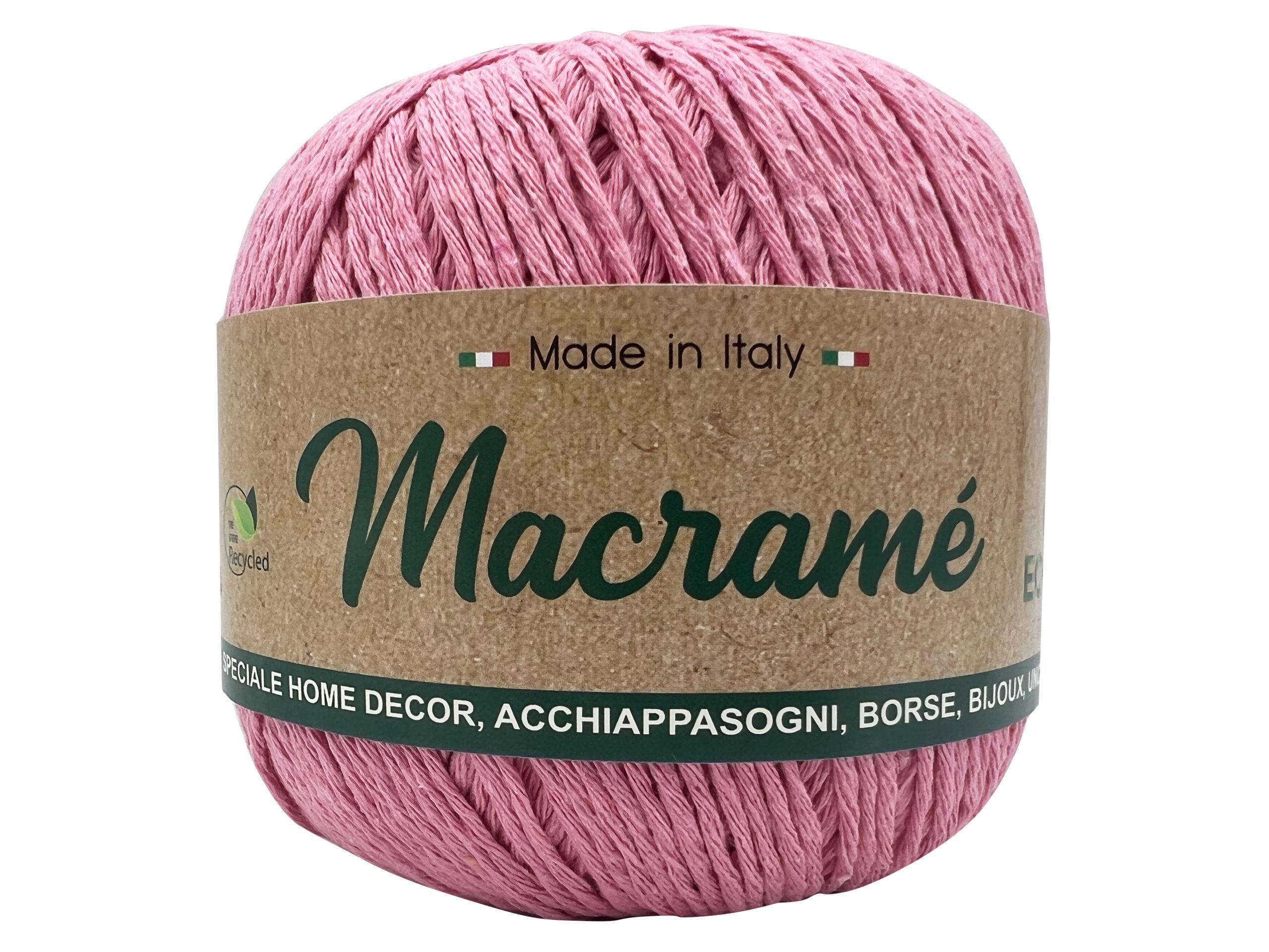 Cordoncino macramè barbante. Confezione