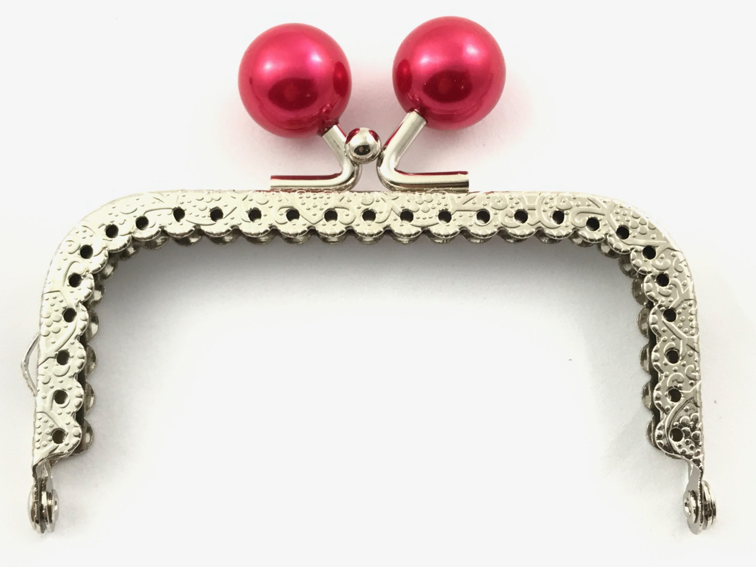 Click clack rettangolo 8,5 cm. Con perle