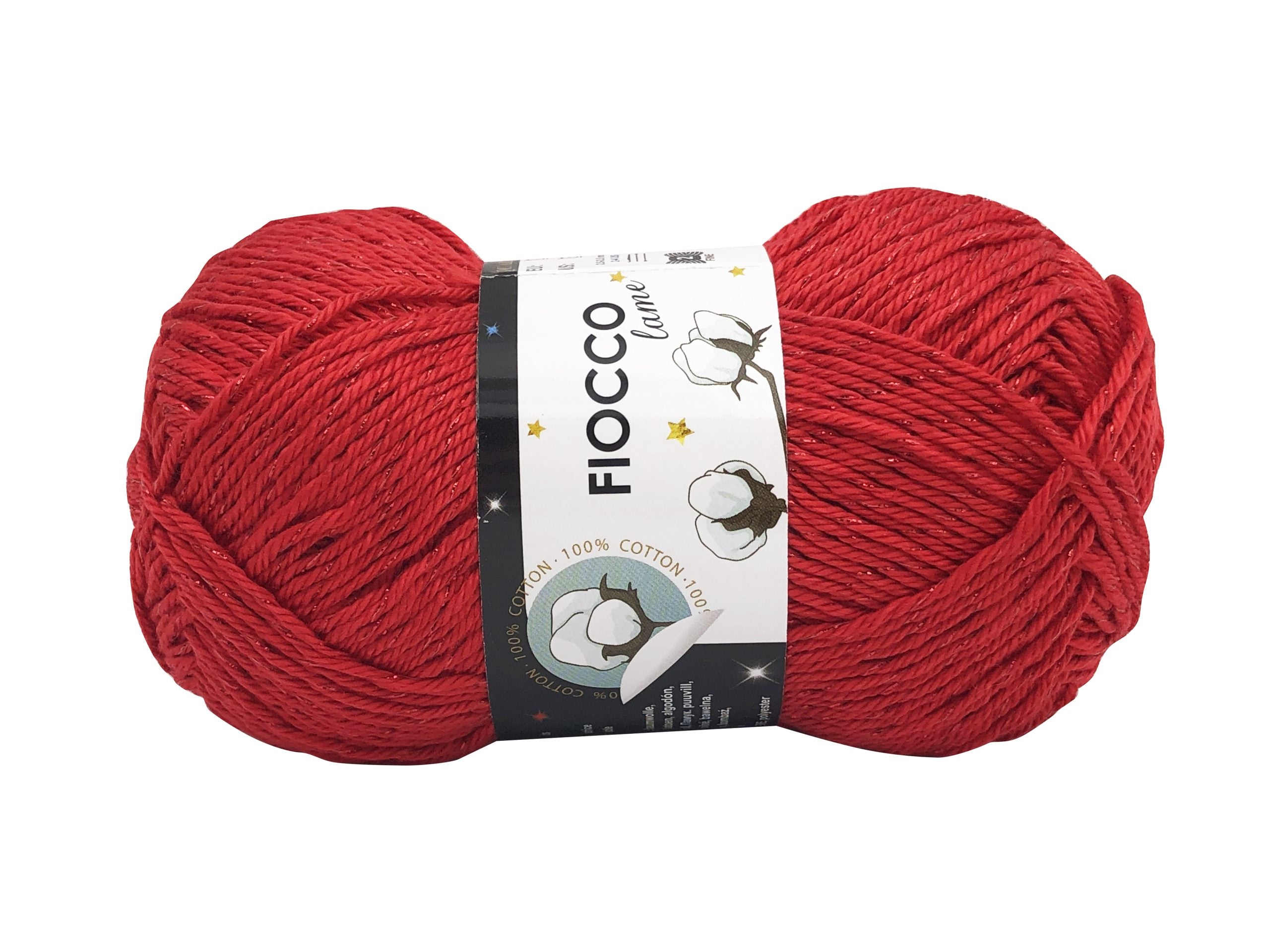 Cotone fiocco lamè. Confezione