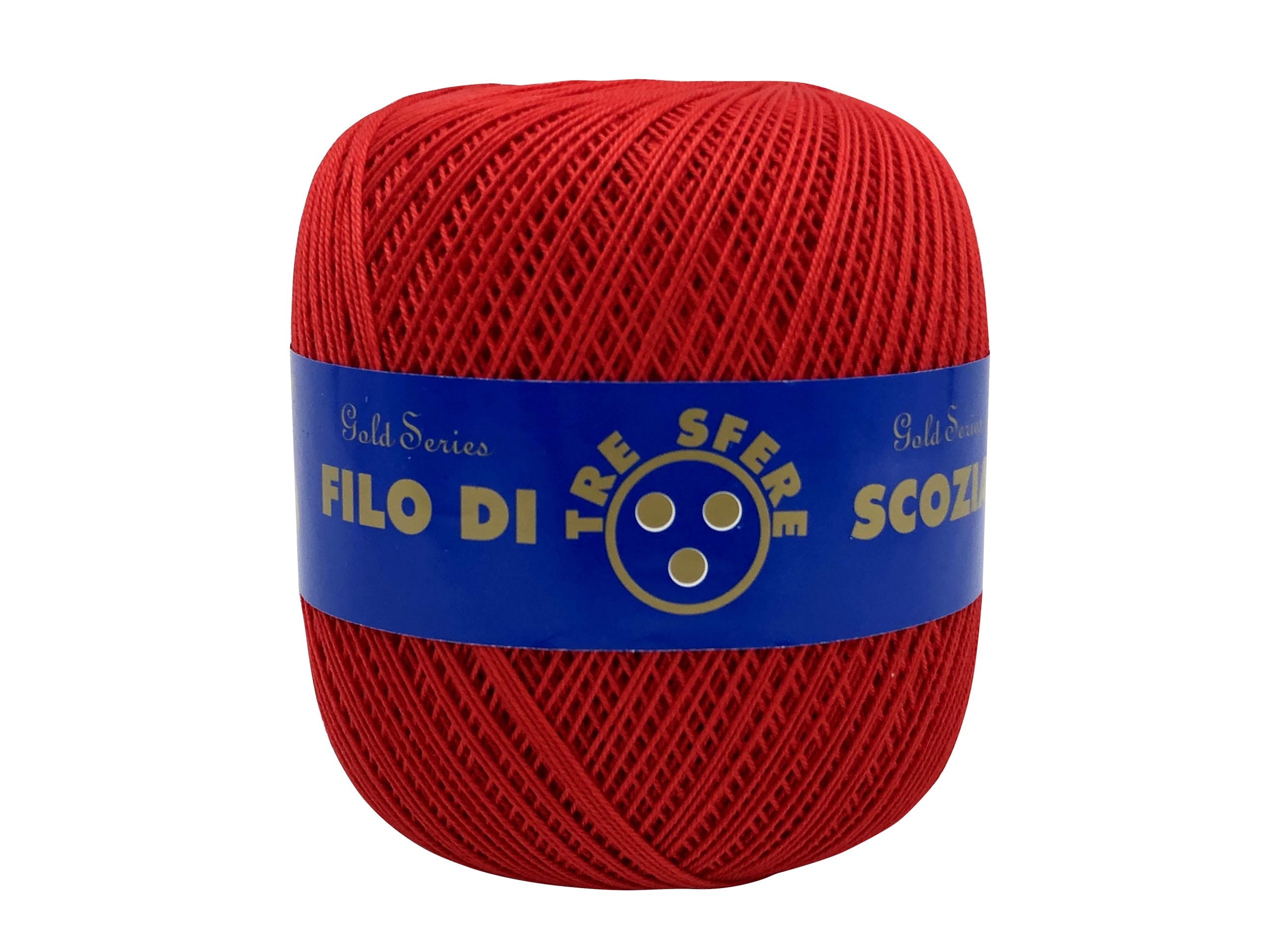 Cotone filo di scozia colorato. Titolo 8