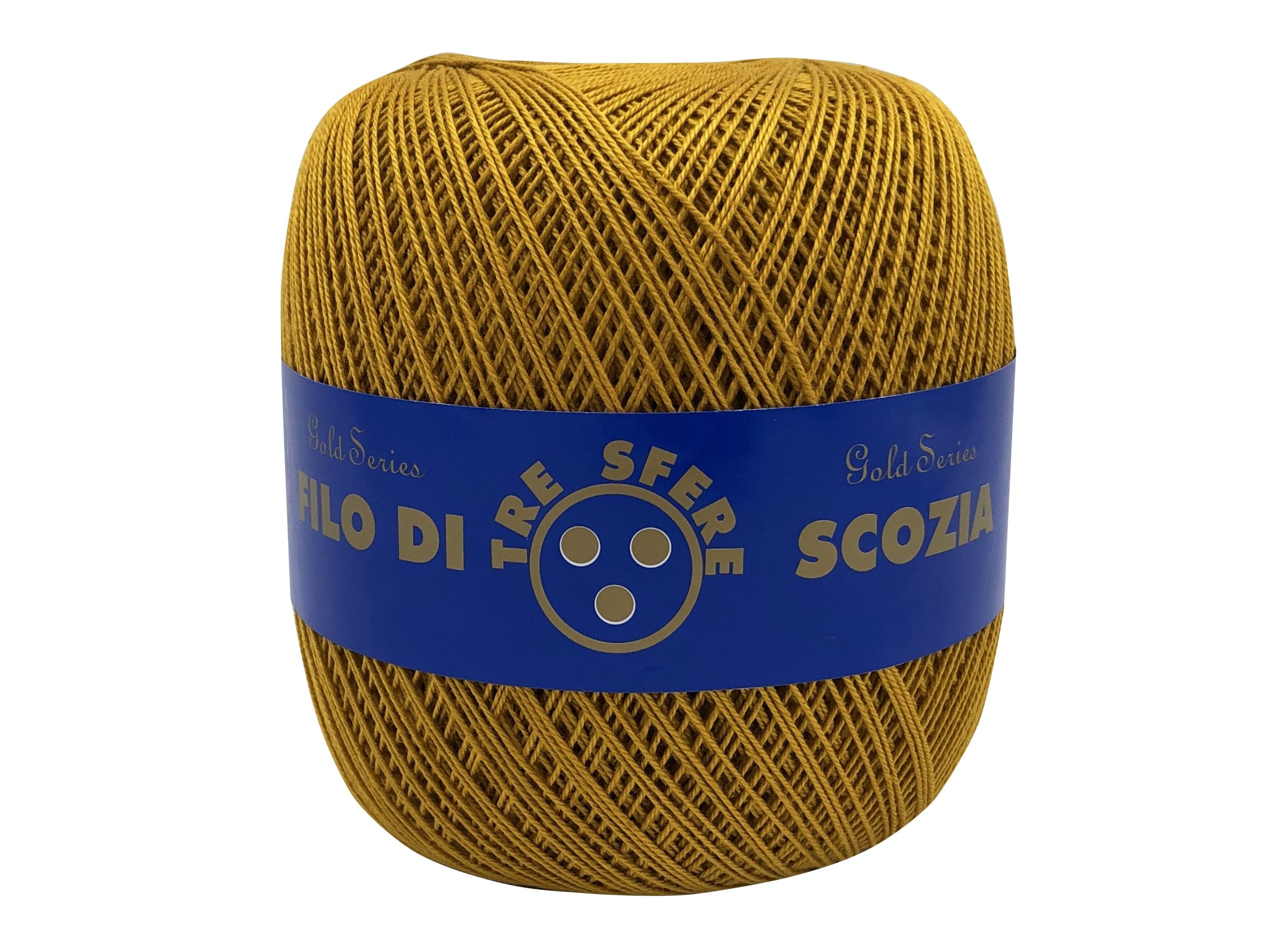 Cotone filo di scozia colorato. Titolo 8