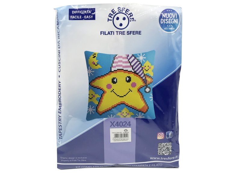 Kit cuscino da ricamare