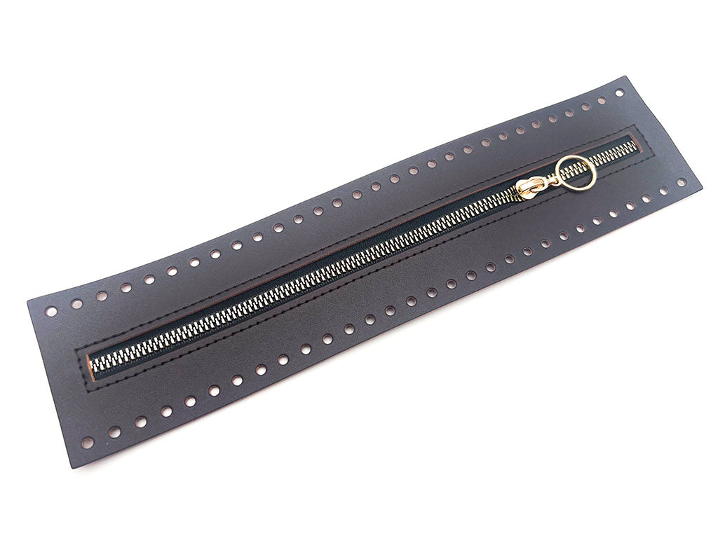 Cerniera zip 27 cm ecopelle