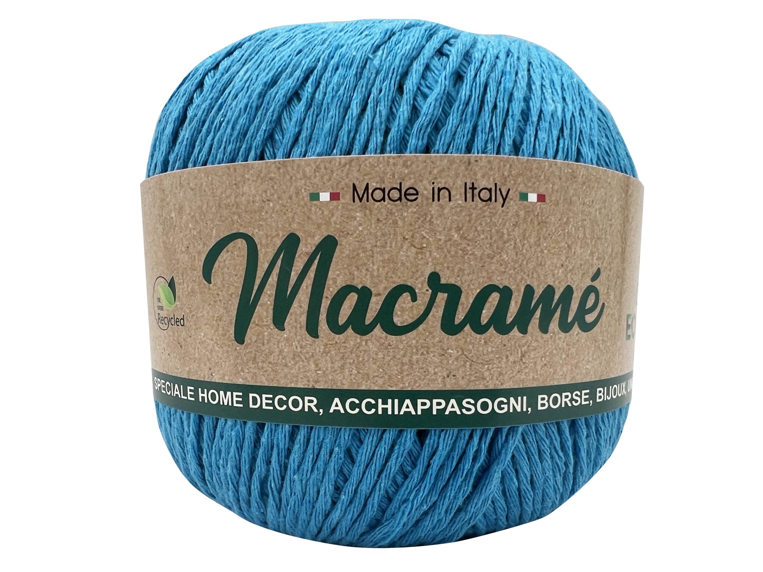 Cordoncino macramè barbante. Confezione