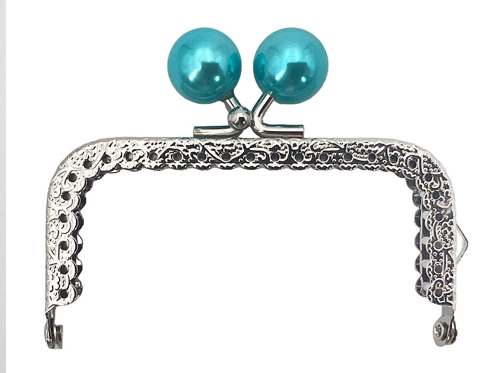 Click clack rettangolo 8,5 cm. Con perle