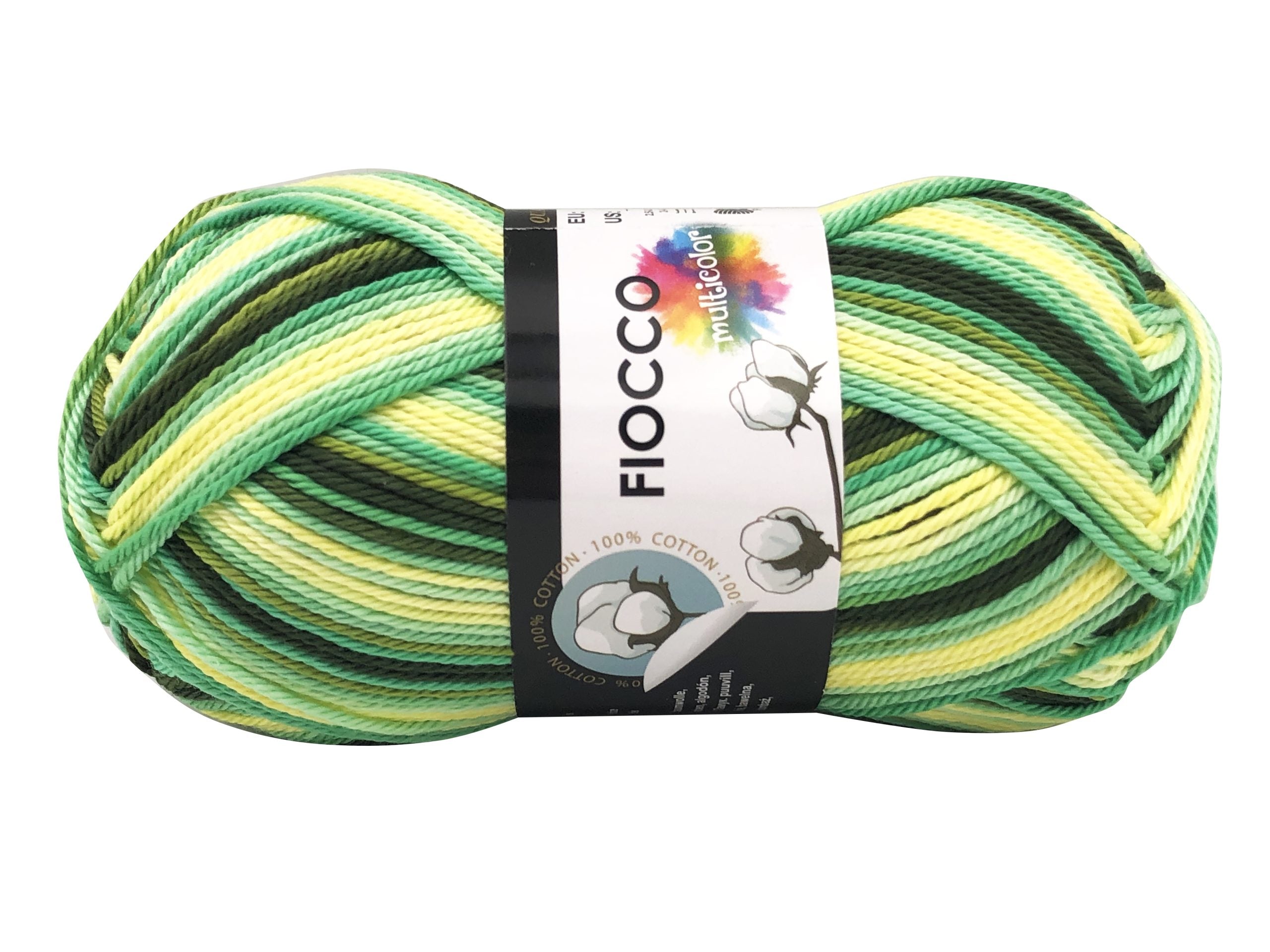 Cotone fiocco multicolor. Gomitolo