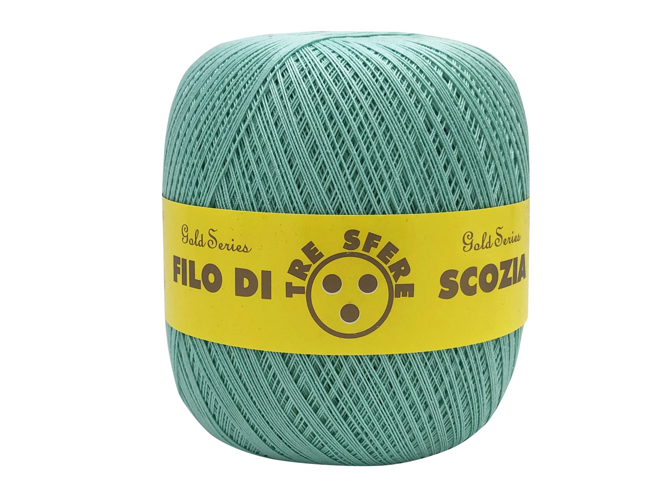 Cotone filo di scozia colorato. Titolo 16