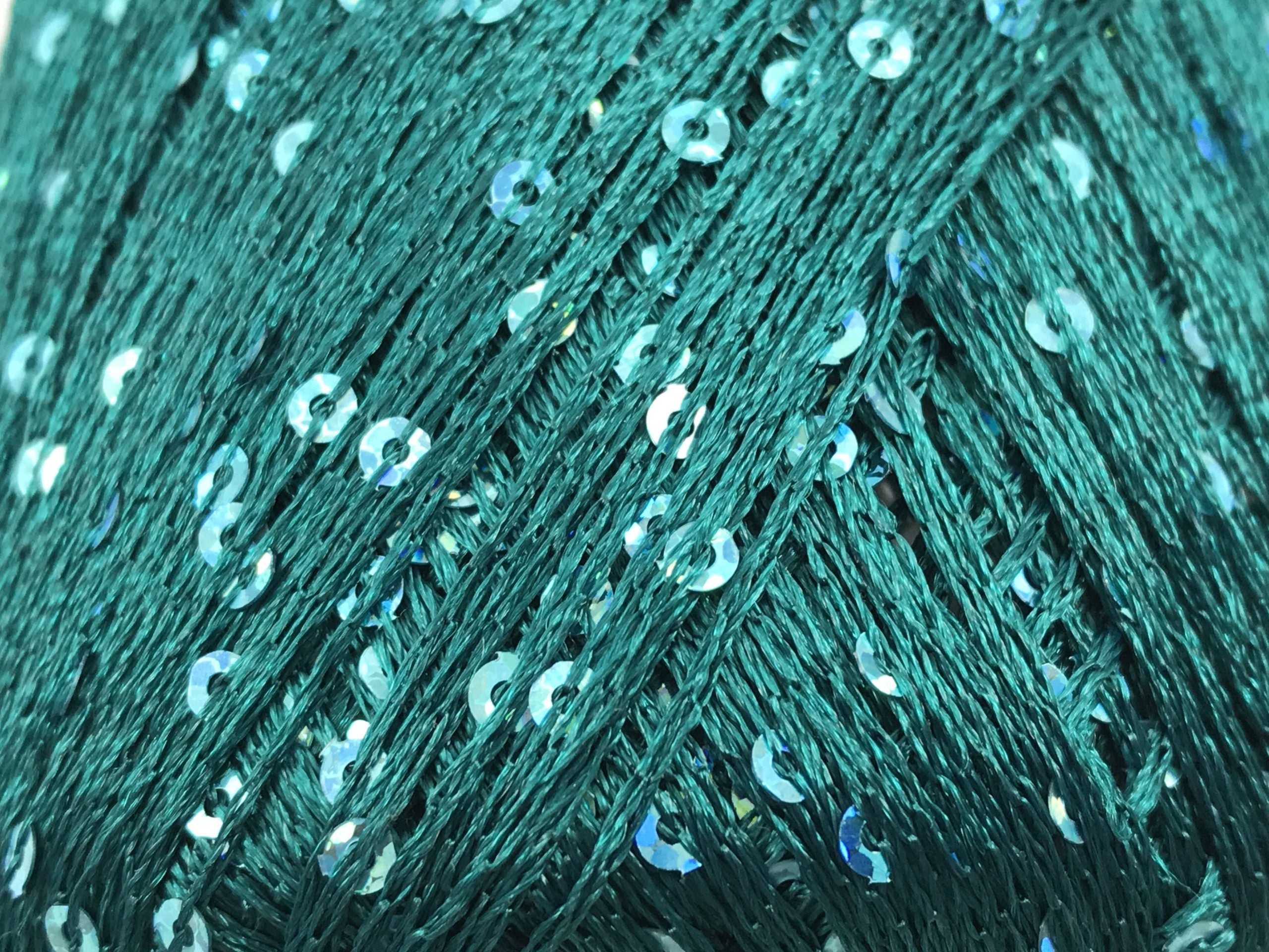 Cotone filato pailettes