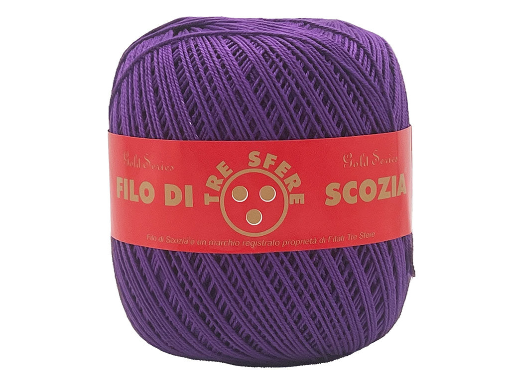 Cotone filo di scozia colorato. Titolo 5