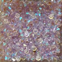 SwarovskI bicono 4mm Aurore Boreale 1